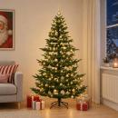 ARDEBO.de - Künstlicher Weihnachtsbaum mit Weihnachtskugel 240 cm 300 LEDs