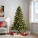 ARDEBO.de - Künstlicher Weihnachtsbaum mit Weihnachtskugel 240 cm 300 LEDs