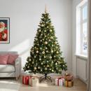 ARDEBO.de - Künstlicher Weihnachtsbaum mit Kugel 210 cm 300 LEDs