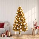 ARDEBO.de - Künstlicher Weihnachtsbaum mit Weihnachtskugel 120 cm 150 LEDs