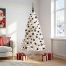 ARDEBO.de - Künstlicher Weihnachtsbaum mit Weihnachtskugel 180 cm 300 LEDs