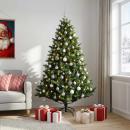ARDEBO.de - Künstlicher Weihnachtsbaum mit Kugel 180 cm 300 LEDs
