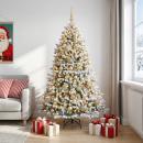 ARDEBO.de - Künstlicher Weihnachtsbaum mit Kugel 180 cm 300 LEDs