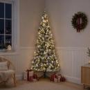 ARDEBO.de - Künstlicher Weihnachtsbaum mit Weihnachtskugel 180 cm 300 LEDs