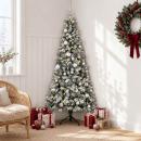 ARDEBO.de - Künstlicher Weihnachtsbaum mit Weihnachtskugel 120 cm 150 LEDs