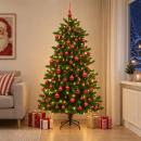 ARDEBO.de - Künstlicher Weihnachtsbaum mit Kugel 210 cm 300 LEDs