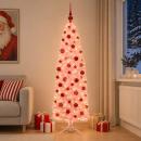 ARDEBO.de - Künstlicher schmaler Weihnachtsbaum mit Weihnachtskugel 240 cm
