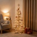 ARDEBO.de - Holz Weihnachtsbaum KOTKA 120 cm Massives Kiefernholz Natürlich