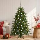 ARDEBO.de - Künstlicher Weihnachtsbaum mit Weihnachtskugel 150 cm 150 LEDs