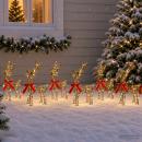 ARDEBO.de - Weihnachtsrentier 6 stk. 240 LEDs Warmes Weiß