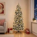 ARDEBO.de - Künstlicher Weihnachtsbaum mit Weihnachtskugel 240 cm 300 LEDs