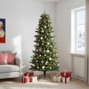 ARDEBO.de - Künstlicher Weihnachtsbaum mit Weihnachtskugel 180 cm 300 LEDs