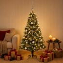 ARDEBO.de - Künstlicher Weihnachtsbaum mit Kugel 150 cm 150 LEDs