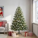 Künstlicher Weihnachtsbaum mit Weihnachtskugel 210 cm 300 LEDs