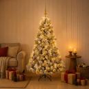 ARDEBO.de - Künstlicher Weihnachtsbaum mit Weihnachtskugel 120 cm 150 LEDs