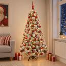 ARDEBO.de - Künstlicher Weihnachtsbaum mit Weihnachtskugel 240 cm 300 LEDs