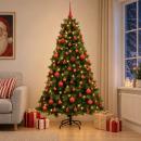 ARDEBO.de - Künstlicher Weihnachtsbaum mit Weihnachtskugel 180 cm 300 LEDs