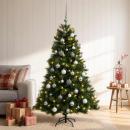 ARDEBO.de - Künstlicher Weihnachtsbaum mit Weihnachtskugel 150 cm 150 LEDs