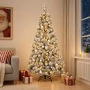 ARDEBO.de - Künstlicher Weihnachtsbaum mit Weihnachtskugel 180 cm 300 LEDs