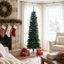 ARDEBO.de - Artificial Slim Christmas Tree 180 cm PE und PVC Grün