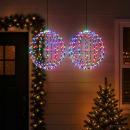ARDEBO.de - Weihnachts-Finial-Licht 2 stk. 240 LEDs Mehrfarbig