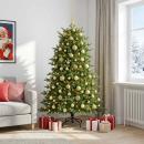 ARDEBO.de - Künstlicher Weihnachtsbaum mit Weihnachtskugel 180 cm 300 LEDs