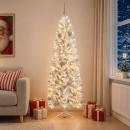 ARDEBO.de - Künstlicher schmaler Weihnachtsbaum mit Weihnachtskugel 240 cm