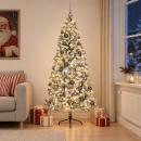 ARDEBO.de - Künstlicher Weihnachtsbaum mit Weihnachtskugeln 210 cm 300 LEDs
