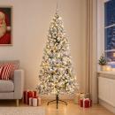 ARDEBO.de - Künstlicher Weihnachtsbaum mit Weihnachtskugeln 210 cm 300 LEDs