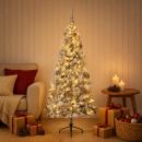 ARDEBO.de - Künstlicher Weihnachtsbaum mit Weihnachtskugeln 150 cm 150 LEDs