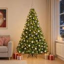 ARDEBO.de - Künstlicher Weihnachtsbaum Hellgrün mit Kugeln 240 cm 300 LEDs