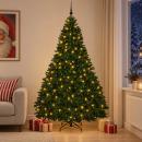 ARDEBO.de - Künstlicher Weihnachtsbaum Mittelgrün mit Kugeln 270 cm