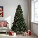 ARDEBO.de - Künstlicher Weihnachtsbaum Dunkelgrün mit Weihnachtskugeln