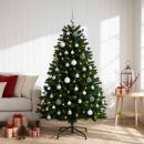 ARDEBO.de - Künstlicher Weihnachtsbaum Mittelgrün mit Kugeln 120 cm