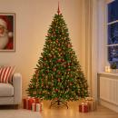 ARDEBO.de - Künstlicher Weihnachtsbaum Hellgrün mit Kugeln 270 cm 300 LEDs