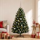 ARDEBO.de - Künstlicher Weihnachtsbaum Dunkelgrün mit Kugeln 180 cm