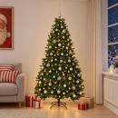 ARDEBO.de - Künstlicher Weihnachtsbaum Mittelgrün mit Kugeln 240 cm