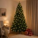 ARDEBO.de - Künstlicher klappbarer Weihnachtsbaum 210 cm 400 LEDs