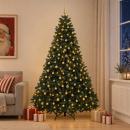 ARDEBO.de - Künstlicher Weihnachtsbaum dunkelgrün mit Kugeln 270 cm