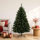 ARDEBO.de - Künstlicher klappbarer Weihnachtsbaum 150 cm 150 LEDs