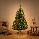 ARDEBO.de - Künstlicher klappbarer Weihnachtsbaum 120 cm 150 LEDs
