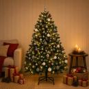 ARDEBO.de - Künstlicher Weihnachtsbaum mit Kugel 180 cm 300 LEDs