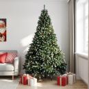 ARDEBO.de - Künstlicher klappbarer Weihnachtsbaum 240 cm PVC