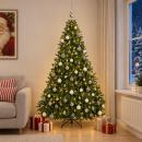 ARDEBO.de - Künstlicher Weihnachtsbaum Hellgrün mit Weihnachtskugeln 300 cm