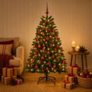 ARDEBO.de - Künstlicher Weihnachtsbaum Mittelgrün mit Kugeln 180 cm