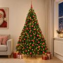ARDEBO.de - Künstlicher Weihnachtsbaum Mittelgrün mit Kugeln 210 cm