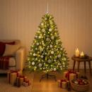 ARDEBO.de - Künstlicher Weihnachtsbaum, hellgrün mit Weihnachtskugel 180 cm