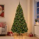 ARDEBO.de - Künstlicher Weihnachtsbaum, grün, mit Kugeln 270 cm 300 LEDs