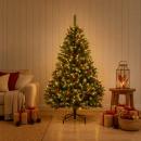 ARDEBO.de - Künstlicher klappbarer Weihnachtsbaum 180 cm 300 LEDs