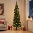 ARDEBO.de - Künstlicher schmaler Weihnachtsbaum mit Weihnachtskugel 180 cm